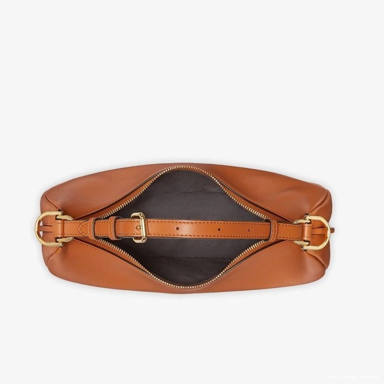 Affordable HOT In Hobo Fendigraphy Leather Fendi Small Brown Bag Calf 0718